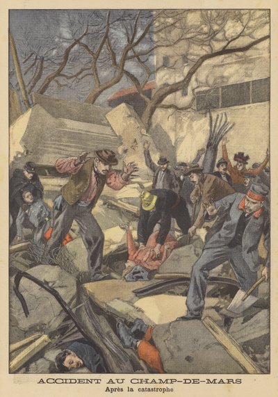 Ulykke i Champ-de-Mars, Paris af after Oswaldo Tofani