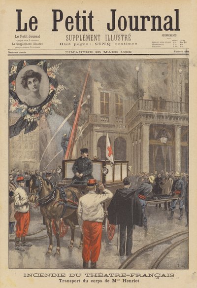 Brand i Theatre-Francais af after Oswaldo Tofani