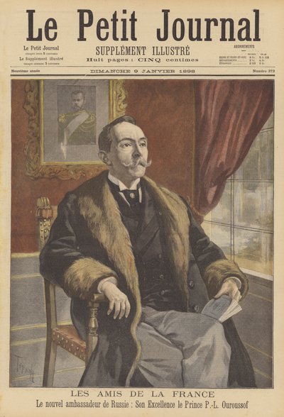 Lev Pavlovich Urusov, ny russisk ambassadør i Frankrig af after Oswaldo Tofani