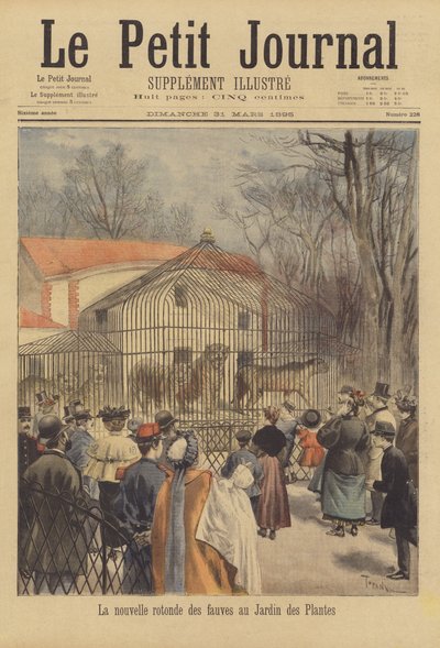 Ny indhegning til vilde dyr i Jardin des Plantes af after Oswaldo Tofani