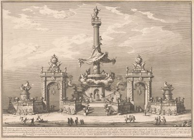 Seconda Macchina for Chinea af 1752: The Banket of the Gods i Villa Carl