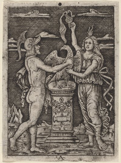 Indvielse af en Ørn af after Peregrino da Cesena
