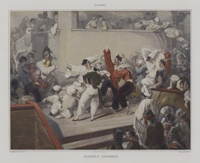 Lad os gå lystigt af after Pierre Gavarni