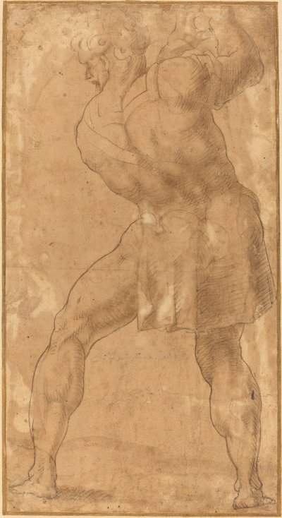 Figur af en mand af after Polidoro da Caravaggio