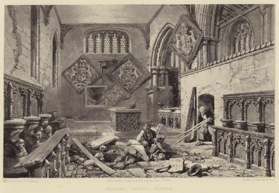 Arundel-kirken, Sussex af Samuel (after) Prout