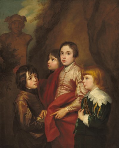 Gruppe på fire drenge af after Sir Anthony van Dyck