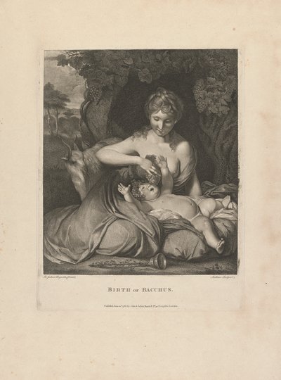 Fødsel af Bacchus af after Sir Joshua Reynolds