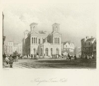 Kingston Rådhus af after Thomas Allom