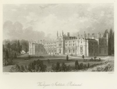 Wesleyan Institute, Richmond af after Thomas Allom