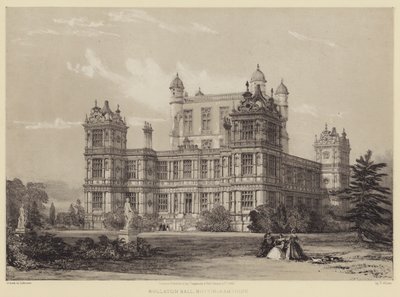 Wollaton Hall, Nottinghamshire af after Thomas Allom