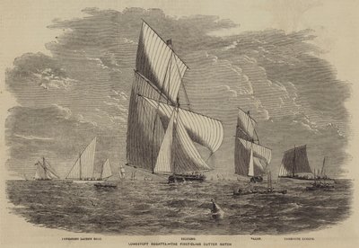 Lowestoft Regatta, første klasses kuttermatch af after Thomas Harrington Wilson