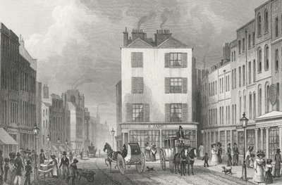 Middle Row Holborn, 1830 af Thomas Hosmer after Shepherd