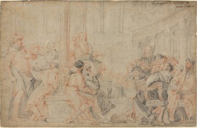Kristus blandt lægerne af after Veronese