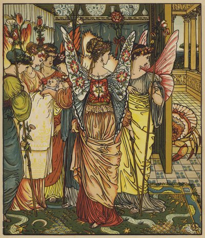 Udseende af fe-krabben af after Walter Crane