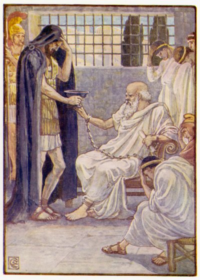 Han drak indholdet, som om det var et fad vin. af after Walter Crane