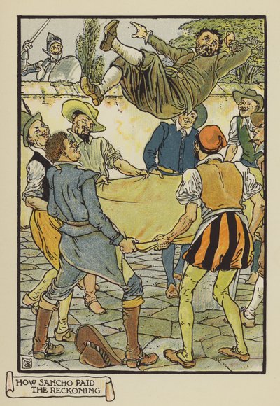 Hvordan Sancho betalte afregningen af after Walter Crane