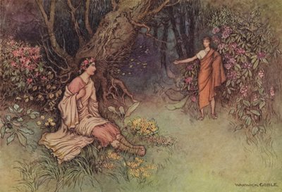 Geoffrey Chaucer, The Knights Tale af after Warwick Goble
