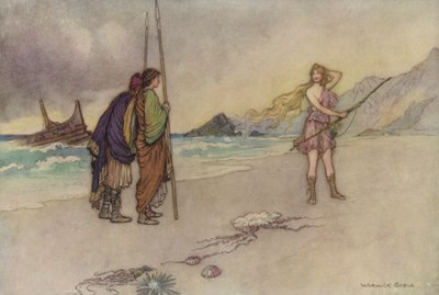 Geoffrey Chaucer, legenden om gode kvinder af after Warwick Goble