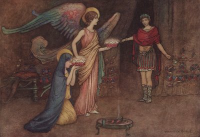 Geoffrey Chaucer, The Second Nons Tale af after Warwick Goble