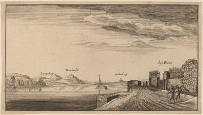 Udsigt over Lewenberg af after Wenceslaus Hollar
