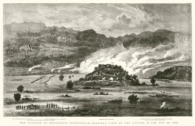 Capture of Sekukunis Stronghold, overblik over angrebet, kl. 10, 28. november 1879 af after William Henry James Boot