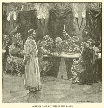 Alphege bragt for danskerne af after William Henry Margetson