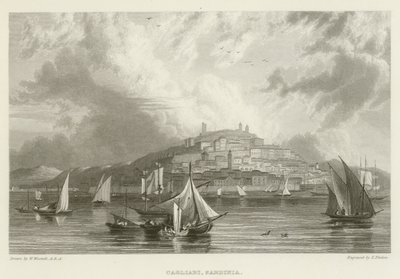 Cagliari, Sardinien af William after Westall