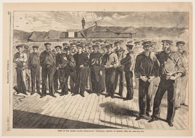 Besætningen på den amerikanske dampslup "Colorado", afsendt til Boston, juni 1861, fra Harper