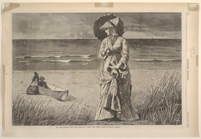 "På stranden, to er selskab, tre er ingen" af Winslow Homer