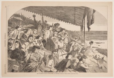 Vores vandingssteder - Hestevæddeløb i Saratoga af Winslow Homer