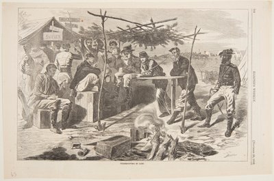 Thanksgiving i lejren af Winslow Homer