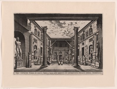 Beeldentuin i Palazzo Valle, Capranica af anonymous (attributed to)