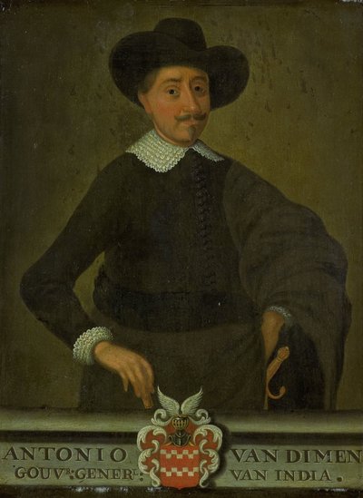 Portræt af Antonio van Diemen, generalguvernør i Hollandsk Ostindien af anonymous (copy after)