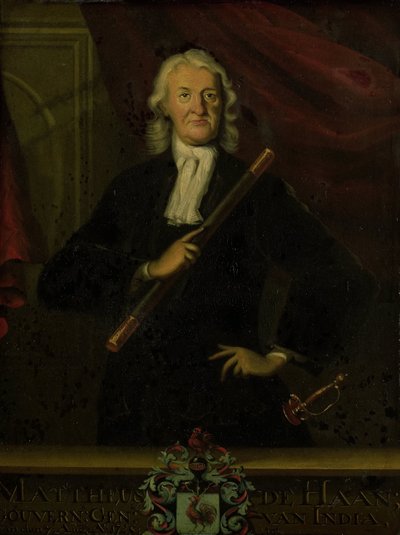 Portræt af Mattheus de Haan, generalguvernør i Hollandsk Ostindien af anonymous (copy after)