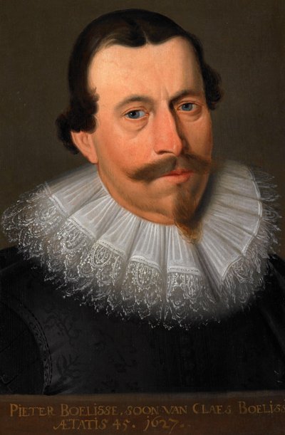 Portræt af Pieter Claesz Boelens (tidligere med titlen Pieter Boelisse) af anonymous (copy after)
