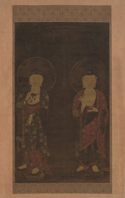 Amitabha og Kshitigarba af anonymous 
