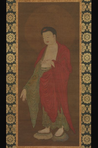 Buddha Amitabha stiger ned fra sit rene land af anonymous 