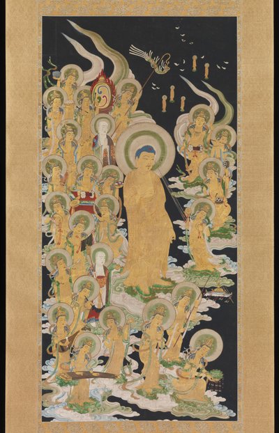 Buddha og ledsagere af anonymous 