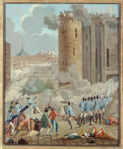 Fransk: Prise de la Bastille, 14. juli 1789 (P742) af anonymous 