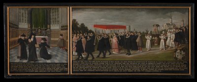 Helbredelse og procession mod pesten i 1604 af anonymous 