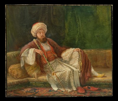 Vestlig gentleman i orientalsk kostume af anonymous 