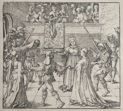Maskeraden af attributed to Albrecht Dürer