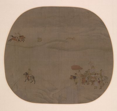 Efterårsjagten af attributed to Chen Juzhong