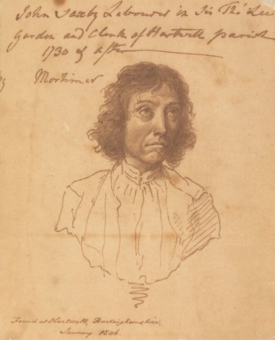 Portræt af John Saxby af attributed to John Hamilton Mortimer