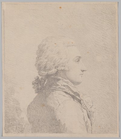Profilportræt af en mand af attributed to Louis Rolland Trinquesse