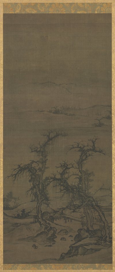 Medbringer en Qin på besøg af attributed to Luo Zhichuan