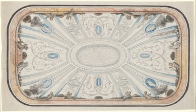 Design til et loft af attributed to Mauro Antonio Tesi