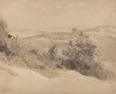 Boxhill af attributed to Samuel Palmer