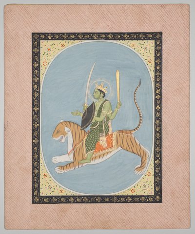 Mars, fra en Mandi Astrology Series af attributed to Sanju