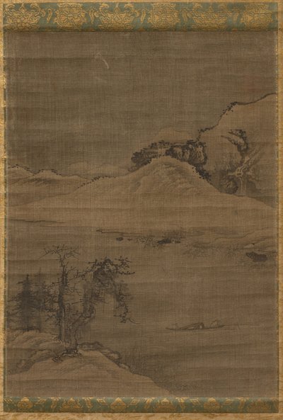 Landskab med fiskere af attributed to Yi Bul hae
